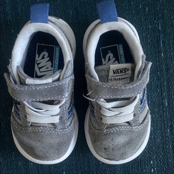 Vans Ultra Range 66 V Sneker Gray and Blue Sneakers with Velcro Strap - Picture 5 of 5